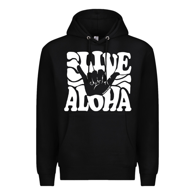 Vintage Live Aloha State Hawaiian Islands Shaka Hawaii Maui Pullover H Premium Hoodie by linhVisuals | Teevron