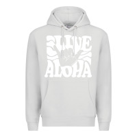 Dove Grey vintage live aloha state hawaiian islands shaka hawaii maui pullover h Premium Hoodie - linhVisuals