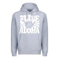 Heather Grey vintage live aloha state hawaiian islands shaka hawaii maui pullover h Premium Hoodie - linhVisuals