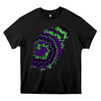 Black tie dye patch Heavy Core Tee - RanaPortraitStore
