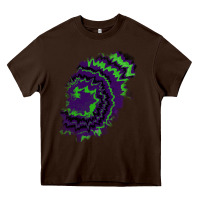 Chocolate Brown tie dye patch Heavy Core Tee - RanaPortraitStore