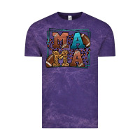 Cloud Purple American Football Mama Mother's Day Vintage Tee - LillyAllenDesigns