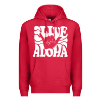 Cardinal vintage live aloha state hawaiian islands shaka hawaii maui pullover h Premium Hoodie - linhVisuals