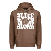 Chestnut vintage live aloha state hawaiian islands shaka hawaii maui pullover h Premium Hoodie - linhVisuals