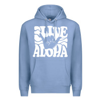 Colony Blue vintage live aloha state hawaiian islands shaka hawaii maui pullover h Premium Hoodie - linhVisuals