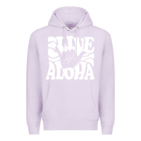 Lilac vintage live aloha state hawaiian islands shaka hawaii maui pullover h Premium Hoodie - linhVisuals