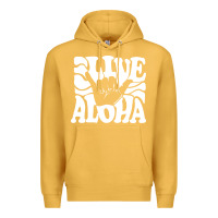 Mustard vintage live aloha state hawaiian islands shaka hawaii maui pullover h Premium Hoodie - linhVisuals