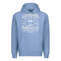 Colony Blue legends were born in 1942 year of birth birthday t shirt Premium Hoodie - linhVisuals