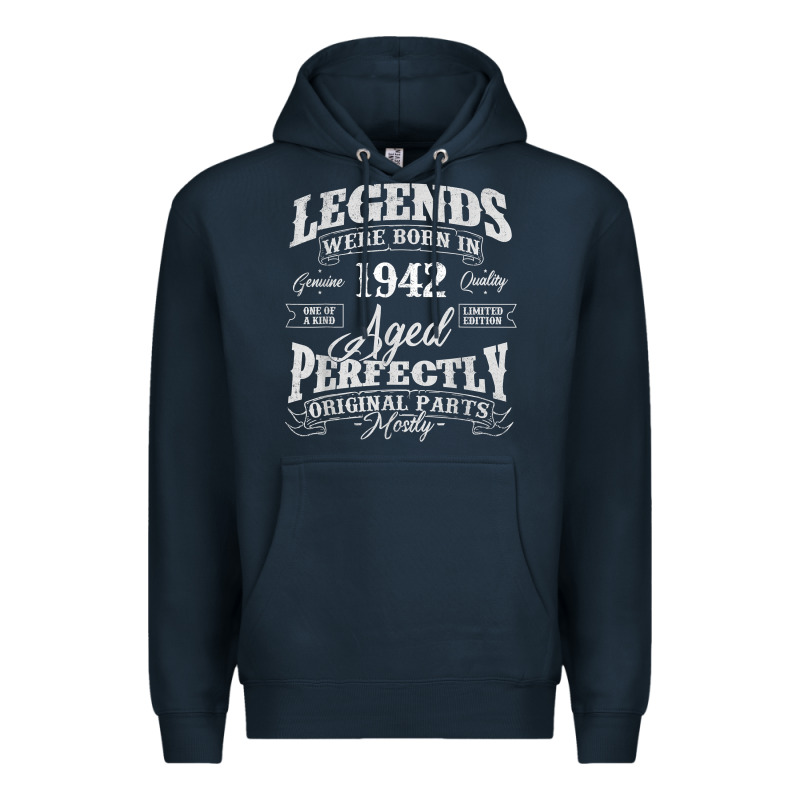 Legends Were Born In 1942 Year Of Birth Birthday T Shirt Premium Hoodie by linhVisuals | Teevron
