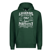 Sports Green legends were born in 1942 year of birth birthday t shirt Premium Hoodie - linhVisuals