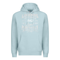 Blue Mist legends were born in 1942 year of birth birthday t shirt Premium Hoodie - linhVisuals