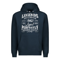 Navy legends were born in 1942 year of birth birthday t shirt Premium Hoodie - linhVisuals