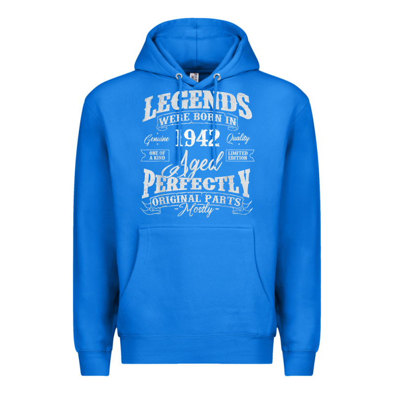 Legends Were Born In 1942 Year Of Birth Birthday T Shirt Premium Hoodie by linhVisuals | Teevron