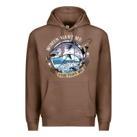 Chestnut funny women want me, fish fishing fear t shirt Premium Hoodie - linhVisuals