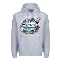 Heather Grey funny women want me, fish fishing fear t shirt Premium Hoodie - linhVisuals