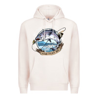 Pale Pink funny women want me, fish fishing fear t shirt Premium Hoodie - linhVisuals