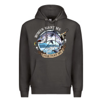 Smoke funny women want me, fish fishing fear t shirt Premium Hoodie - linhVisuals