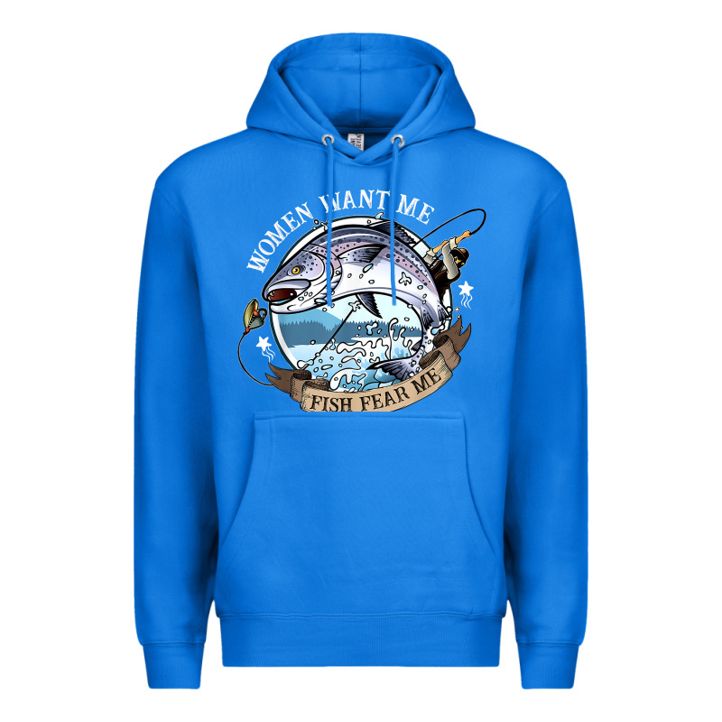 Funny Women Want Me, Fish Fishing Fear T Shirt Premium Hoodie by linhVisuals | Teevron