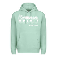 Seafoam dog pomeranian cute dog puppy pet black paw Premium Hoodie - linhVisuals