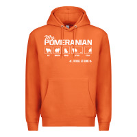 Carrot dog pomeranian cute dog puppy pet black paw Premium Hoodie - linhVisuals
