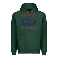 Sports Green the engineers of 20th brigade t shirt Premium Hoodie - linhVisuals