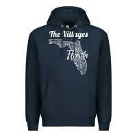 Navy the villages fl   florida city mandala t shirt Premium Hoodie - linhVisuals