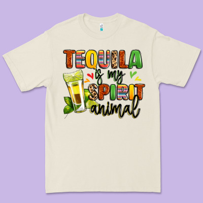 Tequila Is My Spirit Animal Premium Tee Designed By Lillyallendesigns