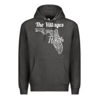 Charcoal Heather the villages fl   florida city mandala t shirt Premium Hoodie - linhVisuals