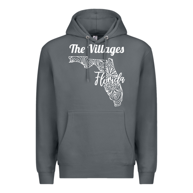 The Villages Fl   Florida City Mandala T Shirt Premium Hoodie by linhVisuals | Teevron