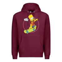 Burgundy the simpsons bart simpson eat my shorts premium t shirt Premium Hoodie - linhVisuals