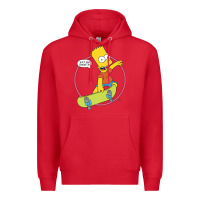 Red the simpsons bart simpson eat my shorts premium t shirt Premium Hoodie - linhVisuals