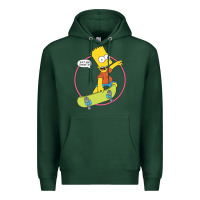 Sports Green the simpsons bart simpson eat my shorts premium t shirt Premium Hoodie - linhVisuals