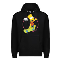 Black the simpsons bart simpson eat my shorts premium t shirt Premium Hoodie - linhVisuals