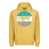Antique Gold sea turtle retro gift for men or boys t shirt Premium Hoodie - linhVisuals
