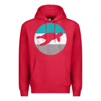 Cardinal sea turtle retro gift for men or boys t shirt Premium Hoodie - linhVisuals