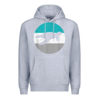 Heather Grey sea turtle retro gift for men or boys t shirt Premium Hoodie - linhVisuals