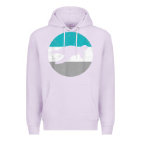 Lilac sea turtle retro gift for men or boys t shirt Premium Hoodie - linhVisuals