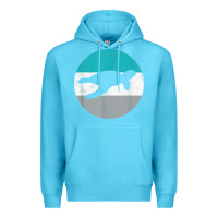 Ocean Blue sea turtle retro gift for men or boys t shirt Premium Hoodie - linhVisuals