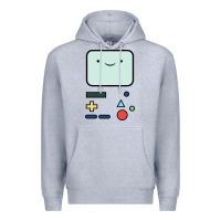 Heather Grey bmo   adventure time Premium Hoodie - linhVisuals