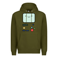 Army Green bmo   adventure time Premium Hoodie - linhVisuals