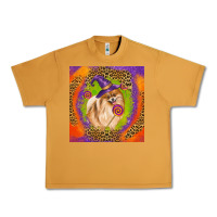 Peanut Butter Halloween Pomeranian Dog Urban Heavy Tee - LillyAllenDesigns
