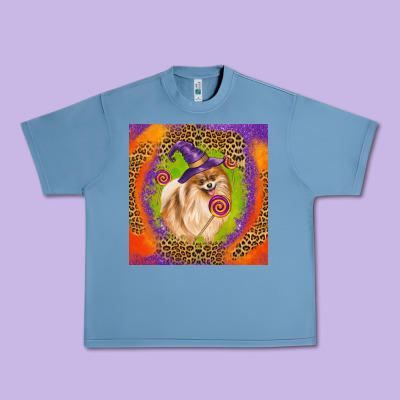 Halloween Pomeranian Dog Urban Heavy Tee Designed By Lillyallendesigns