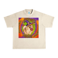 Sandshell Halloween Pomeranian Dog Urban Heavy Tee - LillyAllenDesigns