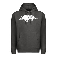 Charcoal Heather armadillo Premium Hoodie - linhVisuals
