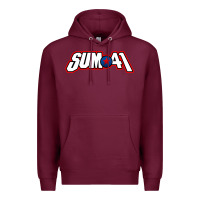 Burgundy Artwork SUM41 Premium Hoodie - linhVisuals