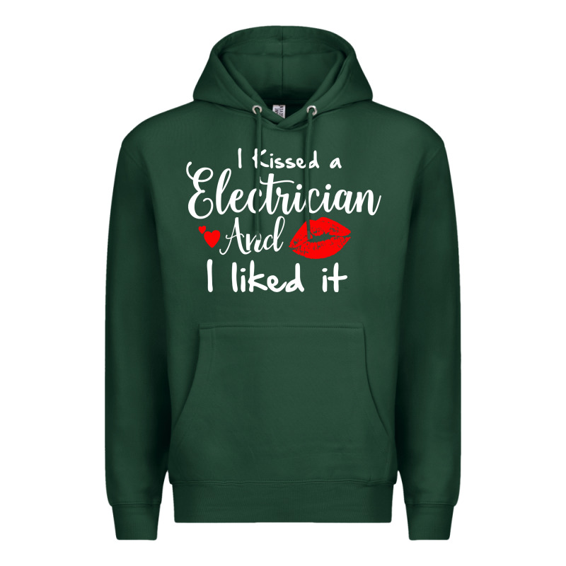 I Kissed An Electrician And I Liked It For Girlfriend Wife Pullover Ho Premium Hoodie by linhVisuals | Teevron