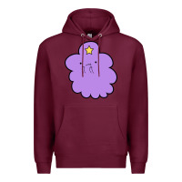 Burgundy lumpy space  adventure time Premium Hoodie - linhVisuals