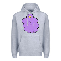 Heather Grey lumpy space  adventure time Premium Hoodie - linhVisuals