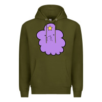 Army Green lumpy space  adventure time Premium Hoodie - linhVisuals