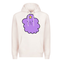 Pale Pink lumpy space  adventure time Premium Hoodie - linhVisuals